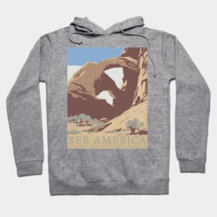 See America Vintage Poster (Arches) Hoodie